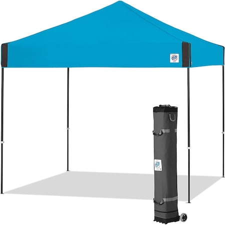 E-Z Up Pyramid Shelter, 10' W x 10' L, Gray Steel Frame, Splash Top PR3SG10SP